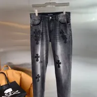 Cheap Chrome Hearts Jeans For Men #1428595 Replica Wholesale [$52.00 USD] [ITEM#1428595] on Replica Chrome Hearts Jeans