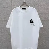 Cheap Amiri T-Shirts Short Sleeved For Unisex #1428673 Replica Wholesale [$38.00 USD] [ITEM#1428673] on Replica Amiri T-Shirts