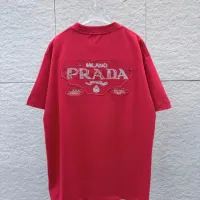 Cheap Prada T-Shirts Short Sleeved For Unisex #1428915 Replica Wholesale [$40.00 USD] [ITEM#1428915] on Replica Prada T-Shirts