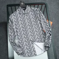 Cheap Balmain Shirts Long Sleeved For Men #1428972 Replica Wholesale [$38.00 USD] [ITEM#1428972] on Replica Balmain Shirts