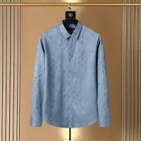 Cheap Louis Vuitton LV Shirts Long Sleeved For Men #1428993 Replica Wholesale [$48.00 USD] [ITEM#1428993] on Replica Louis Vuitton LV Shirts