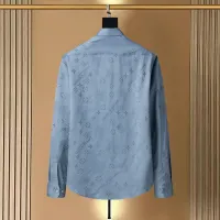 Cheap Louis Vuitton LV Shirts Long Sleeved For Men #1428993 Replica Wholesale [$48.00 USD] [ITEM#1428993] on Replica Louis Vuitton LV Shirts