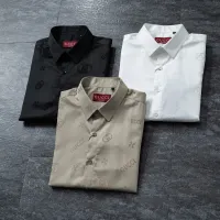 Cheap Gucci Shirts Short Sleeved For Men #1428994 Replica Wholesale [$45.00 USD] [ITEM#1428994] on Replica Gucci Shirts