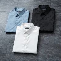 Cheap Louis Vuitton LV Shirts Short Sleeved For Men #1428997 Replica Wholesale [$45.00 USD] [ITEM#1428997] on Replica Louis Vuitton LV Shirts