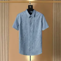 Cheap Louis Vuitton LV Shirts Short Sleeved For Men #1428998 Replica Wholesale [$45.00 USD] [ITEM#1428998] on Replica Louis Vuitton LV Shirts