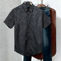 Cheap Louis Vuitton LV Shirts Short Sleeved For Men #1428999 Replica Wholesale [$45.00 USD] [ITEM#1428999] on Replica Louis Vuitton LV Shirts