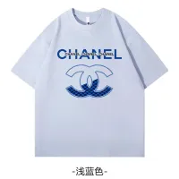 Cheap Chanel T-Shirts Short Sleeved For Unisex #1429113 Replica Wholesale [$34.00 USD] [ITEM#1429113] on Replica Chanel T-Shirts