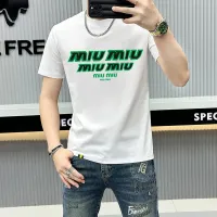 Cheap MIU MIU T-Shirts Short Sleeved For Men #1429239 Replica Wholesale [$40.00 USD] [ITEM#1429239] on Replica MIU MIU T-Shirts