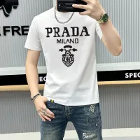 Cheap Prada T-Shirts Short Sleeved For Men #1429257 Replica Wholesale [$40.00 USD] [ITEM#1429257] on Replica Prada T-Shirts