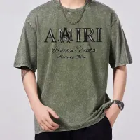 Cheap Amiri T-Shirts Short Sleeved For Men #1429500 Replica Wholesale [$45.00 USD] [ITEM#1429500] on Replica Amiri T-Shirts