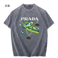 Cheap Prada T-Shirts Short Sleeved For Men #1429555 Replica Wholesale [$45.00 USD] [ITEM#1429555] on Replica Prada T-Shirts