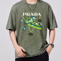 Cheap Prada T-Shirts Short Sleeved For Men #1429557 Replica Wholesale [$45.00 USD] [ITEM#1429557] on Replica Prada T-Shirts
