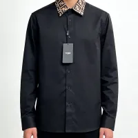 Cheap Fendi Shirts Long Sleeved For Men #1430140 Replica Wholesale [$80.00 USD] [ITEM#1430140] on Replica Fendi Shirts