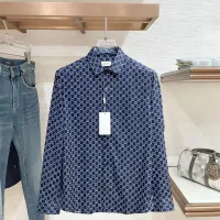 Cheap Gucci Shirts Long Sleeved For Men #1430144 Replica Wholesale [$80.00 USD] [ITEM#1430144] on Replica Gucci Shirts