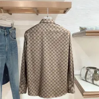 Cheap Gucci Shirts Long Sleeved For Men #1430145 Replica Wholesale [$80.00 USD] [ITEM#1430145] on Replica Gucci Shirts