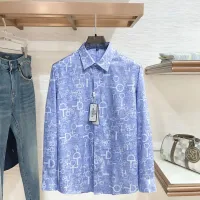 Cheap Hermes Shirts Long Sleeved For Men #1430146 Replica Wholesale [$80.00 USD] [ITEM#1430146] on Replica Hermes Shirts