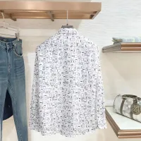 Cheap Hermes Shirts Long Sleeved For Men #1430147 Replica Wholesale [$80.00 USD] [ITEM#1430147] on Replica Hermes Shirts