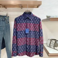 Cheap Louis Vuitton LV Shirts Long Sleeved For Men #1430151 Replica Wholesale [$80.00 USD] [ITEM#1430151] on Replica Louis Vuitton LV Shirts