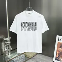 Cheap MIU MIU T-Shirts Short Sleeved For Men #1430379 Replica Wholesale [$82.00 USD] [ITEM#1430379] on Replica MIU MIU T-Shirts