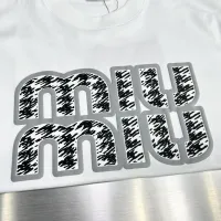 Cheap MIU MIU T-Shirts Short Sleeved For Men #1430379 Replica Wholesale [$82.00 USD] [ITEM#1430379] on Replica MIU MIU T-Shirts