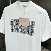 Cheap MIU MIU T-Shirts Short Sleeved For Men #1430379 Replica Wholesale [$82.00 USD] [ITEM#1430379] on Replica MIU MIU T-Shirts
