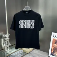 Cheap MIU MIU T-Shirts Short Sleeved For Men #1430380 Replica Wholesale [$82.00 USD] [ITEM#1430380] on Replica MIU MIU T-Shirts