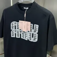 Cheap MIU MIU T-Shirts Short Sleeved For Men #1430380 Replica Wholesale [$82.00 USD] [ITEM#1430380] on Replica MIU MIU T-Shirts