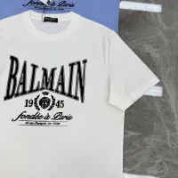 Cheap Balmain T-Shirts Short Sleeved For Men #1430381 Replica Wholesale [$76.00 USD] [ITEM#1430381] on Replica Balmain T-Shirts