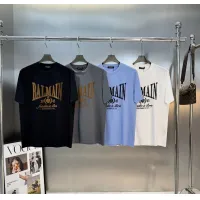Cheap Balmain T-Shirts Short Sleeved For Men #1430382 Replica Wholesale [$76.00 USD] [ITEM#1430382] on Replica Balmain T-Shirts