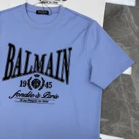 Cheap Balmain T-Shirts Short Sleeved For Men #1430384 Replica Wholesale [$76.00 USD] [ITEM#1430384] on Replica Balmain T-Shirts