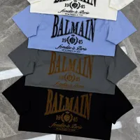 Cheap Balmain T-Shirts Short Sleeved For Men #1430384 Replica Wholesale [$76.00 USD] [ITEM#1430384] on Replica Balmain T-Shirts