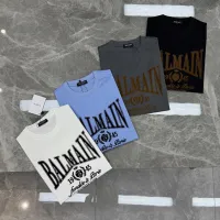 Cheap Balmain T-Shirts Short Sleeved For Men #1430384 Replica Wholesale [$76.00 USD] [ITEM#1430384] on Replica Balmain T-Shirts