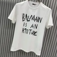 Cheap Balmain T-Shirts Short Sleeved For Unisex #1430505 Replica Wholesale [$72.00 USD] [ITEM#1430505] on Replica Balmain T-Shirts