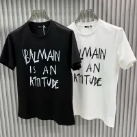 Cheap Balmain T-Shirts Short Sleeved For Unisex #1430506 Replica Wholesale [$72.00 USD] [ITEM#1430506] on Replica Balmain T-Shirts