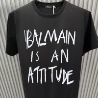 Cheap Balmain T-Shirts Short Sleeved For Unisex #1430506 Replica Wholesale [$72.00 USD] [ITEM#1430506] on Replica Balmain T-Shirts