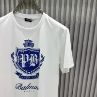 Cheap Balmain T-Shirts Short Sleeved For Unisex #1430518 Replica Wholesale [$72.00 USD] [ITEM#1430518] on Replica Balmain T-Shirts