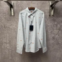 Cheap Louis Vuitton LV Shirts Long Sleeved For Unisex #1430666 Replica Wholesale [$82.00 USD] [ITEM#1430666] on Replica Louis Vuitton LV Shirts