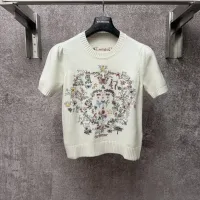 Cheap Christian Dior T-Shirts Short Sleeved For Women #1430693 Replica Wholesale [$80.00 USD] [ITEM#1430693] on Replica Christian Dior T-Shirts