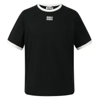Cheap MIU MIU T-Shirts Short Sleeved For Unisex #1430729 Replica Wholesale [$52.00 USD] [ITEM#1430729] on Replica MIU MIU T-Shirts