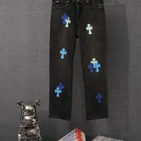 Cheap Chrome Hearts Jeans For Men #1430743 Replica Wholesale [$48.00 USD] [ITEM#1430743] on Replica Chrome Hearts Jeans
