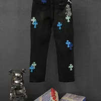 Cheap Chrome Hearts Jeans For Men #1430743 Replica Wholesale [$48.00 USD] [ITEM#1430743] on Replica Chrome Hearts Jeans