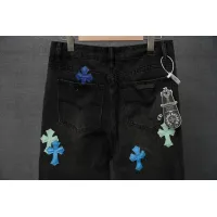 Cheap Chrome Hearts Jeans For Men #1430743 Replica Wholesale [$48.00 USD] [ITEM#1430743] on Replica Chrome Hearts Jeans