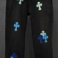 Cheap Chrome Hearts Jeans For Men #1430743 Replica Wholesale [$48.00 USD] [ITEM#1430743] on Replica Chrome Hearts Jeans