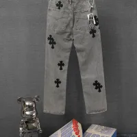 Cheap Chrome Hearts Jeans For Men #1430746 Replica Wholesale [$48.00 USD] [ITEM#1430746] on Replica Chrome Hearts Jeans