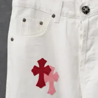 Cheap Chrome Hearts Jeans For Men #1430753 Replica Wholesale [$48.00 USD] [ITEM#1430753] on Replica Chrome Hearts Jeans