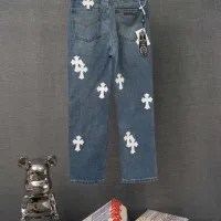 Cheap Chrome Hearts Jeans For Men #1430760 Replica Wholesale [$48.00 USD] [ITEM#1430760] on Replica Chrome Hearts Jeans