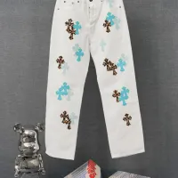 Cheap Chrome Hearts Jeans For Men #1430765 Replica Wholesale [$52.00 USD] [ITEM#1430765] on Replica Chrome Hearts Jeans
