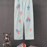 Cheap Chrome Hearts Jeans For Men #1430769 Replica Wholesale [$52.00 USD] [ITEM#1430769] on Replica Chrome Hearts Jeans