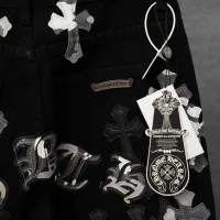 Cheap Chrome Hearts Jeans For Men #1430770 Replica Wholesale [$52.00 USD] [ITEM#1430770] on Replica Chrome Hearts Jeans