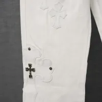 Cheap Chrome Hearts Jeans For Men #1430771 Replica Wholesale [$52.00 USD] [ITEM#1430771] on Replica Chrome Hearts Jeans